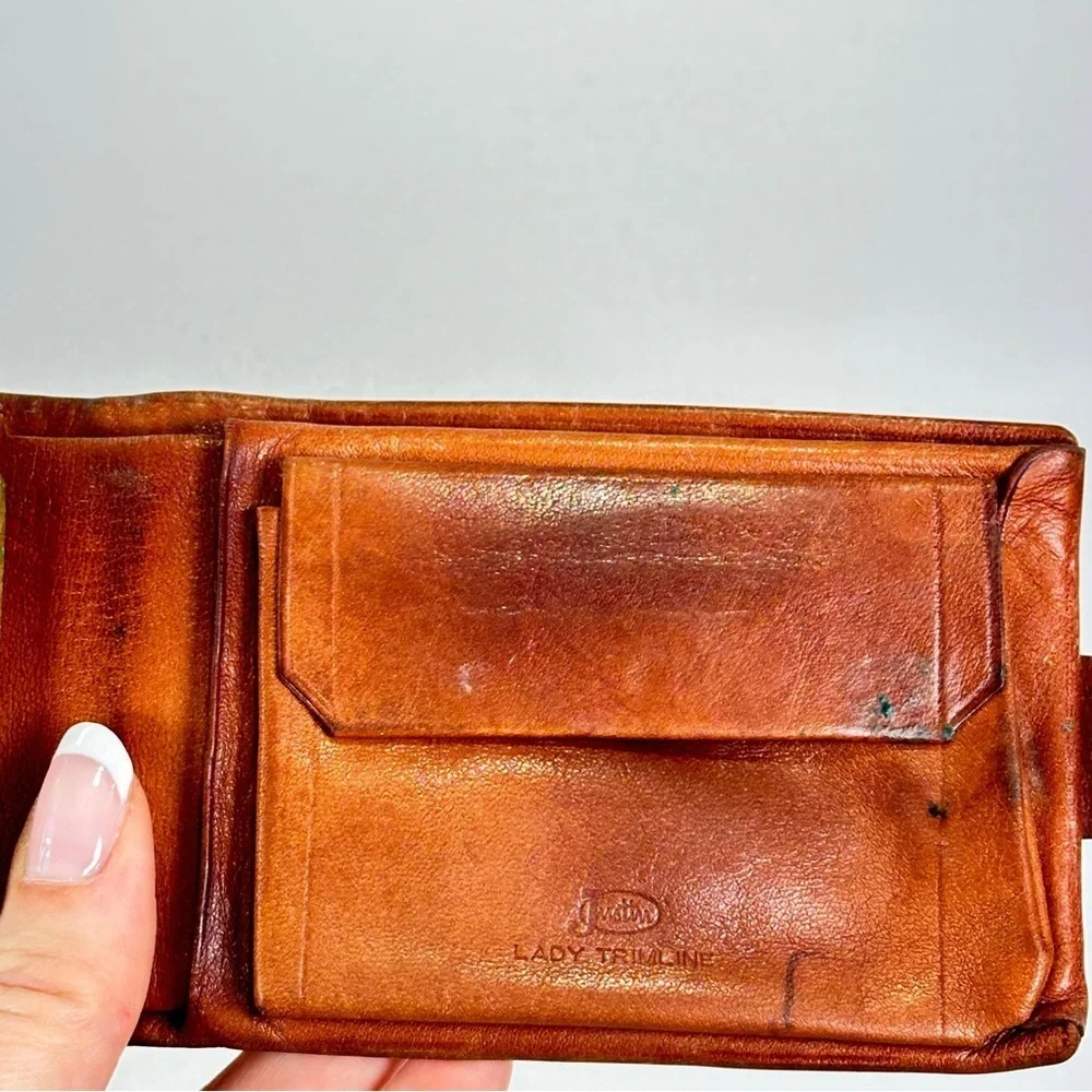 Justin Boots Tan Embossed Leather Card Holder